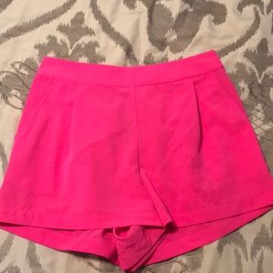 Hot pink shorts